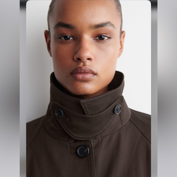 COS A-Line Trench Coat Jacket - Picture 5 of 5